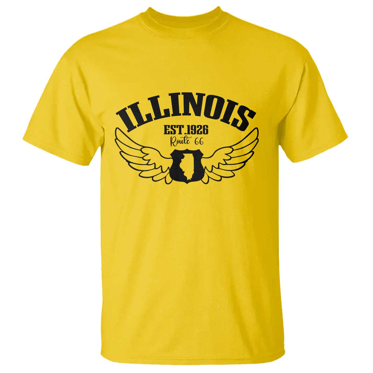 Illinois Route Highway 66 Souvenir T Shirt Open Road Adventure