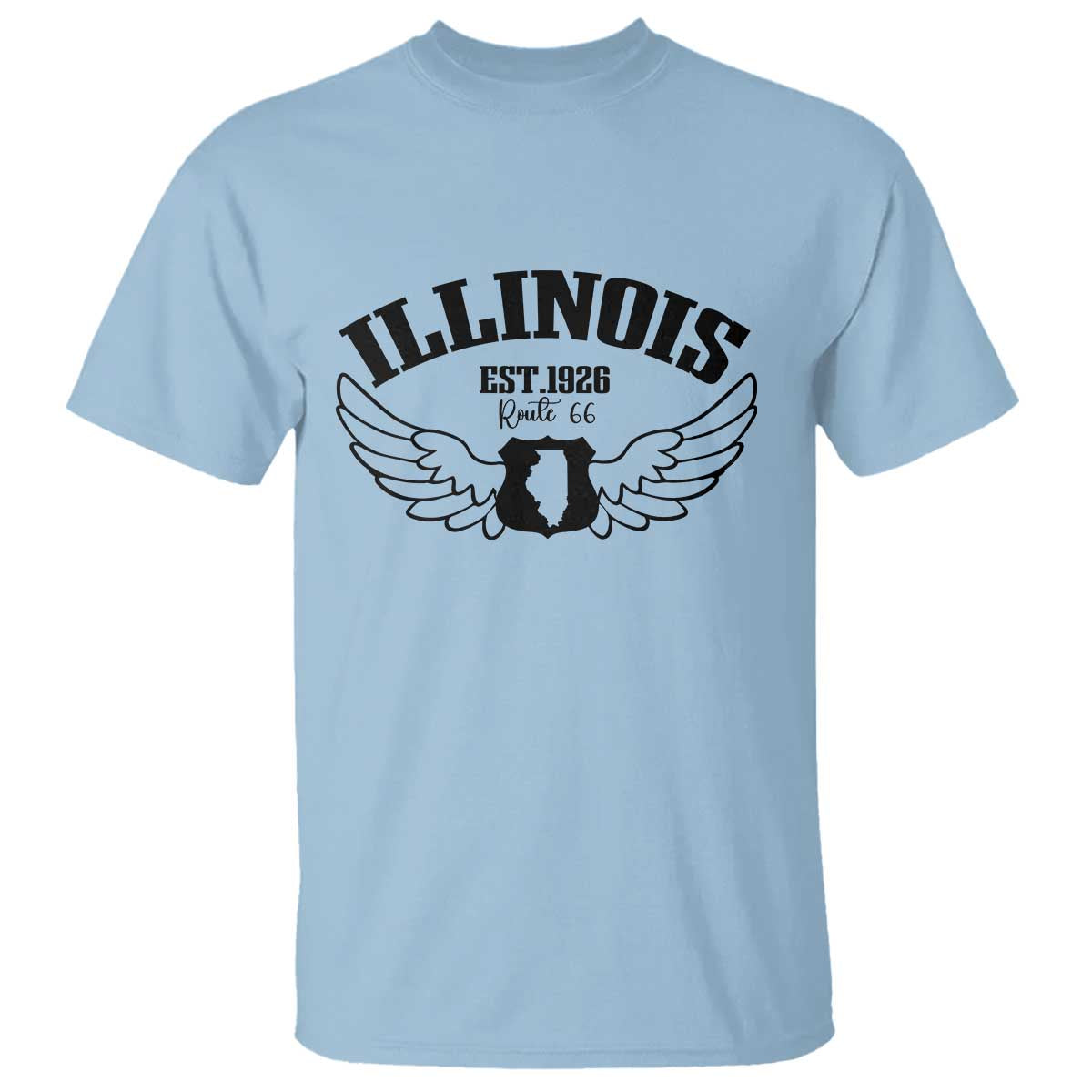 Illinois Route Highway 66 Souvenir T Shirt Open Road Adventure