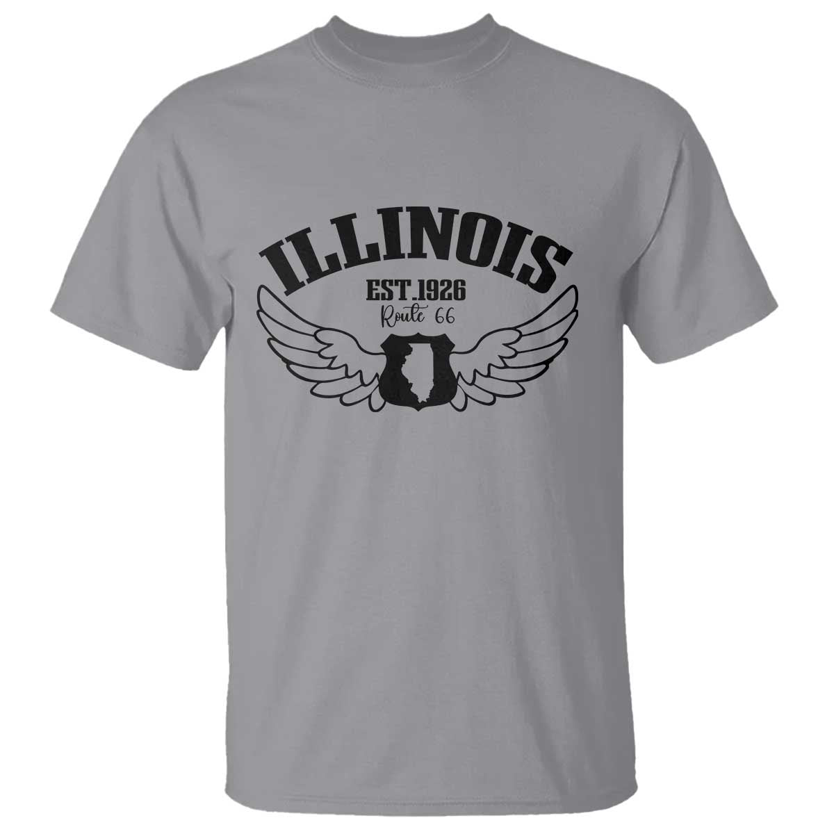 Illinois Route Highway 66 Souvenir T Shirt Open Road Adventure