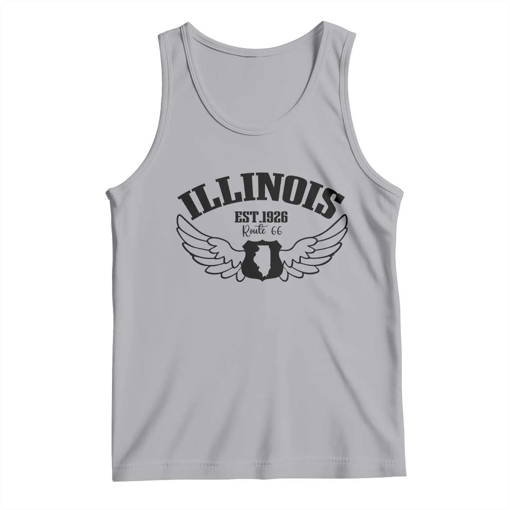 Illinois Route Highway 66 Souvenir Tank Top Open Road Adventure