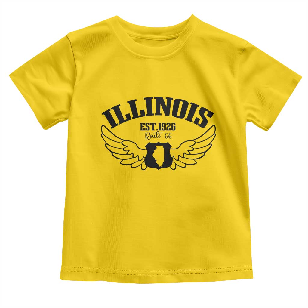 Illinois Route Highway 66 Souvenir Toddler T Shirt Open Road Adventure