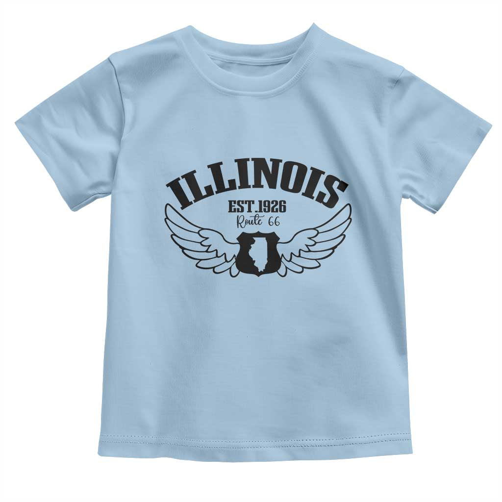 Illinois Route Highway 66 Souvenir Toddler T Shirt Open Road Adventure
