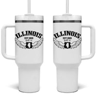 Illinois Route Highway 66 Souvenir Tumbler With Handle Open Road Adventure