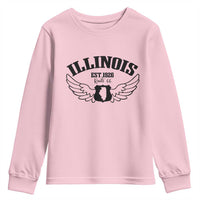 Illinois Route Highway 66 Souvenir Youth Sweatshirt Open Road Adventure