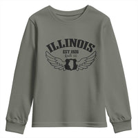 Illinois Route Highway 66 Souvenir Youth Sweatshirt Open Road Adventure