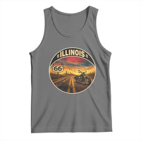 Illinois Route Highway 66 Motorcycle Tank Top Road Trip Adventure