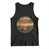 Illinois Route Highway 66 Motorcycle Tank Top Road Trip Adventure