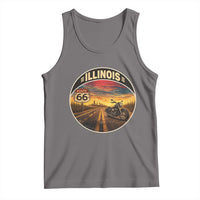 Illinois Route Highway 66 Motorcycle Tank Top Road Trip Adventure