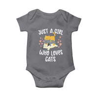 Just A Girl Who Loves Cats Baby Onesie Cute Kittens Pet Lover - Wonder Print Shop