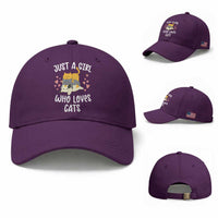 Just A Girl Who Loves Cats Baseball Cap Cute Kittens Pet Lover
