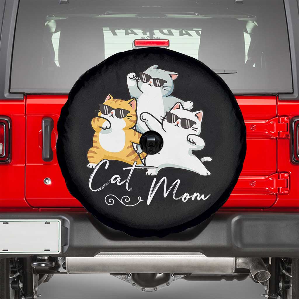 Cat Mom Spare Tire Cover Three Cool Cats with Sunglasses - Wonder Print Shop