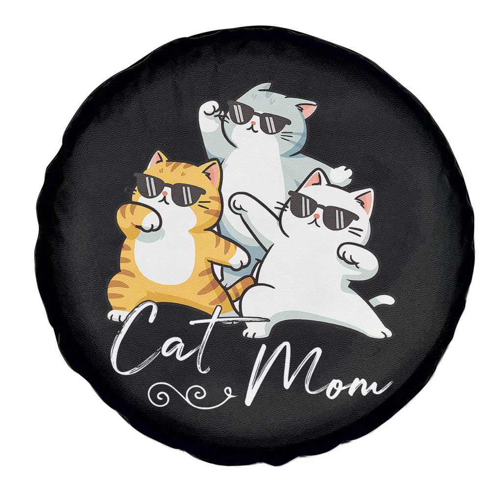 Cat Mom Spare Tire Cover Three Cool Cats with Sunglasses - Wonder Print Shop