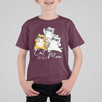 Cat Mom T Shirt For Kid Three Cool Cats with Sunglasses - Wonder Print Shop