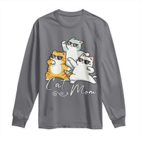 Cat Mom Long Sleeve Shirt Three Cool Cats with Sunglasses - Wonder Print Shop