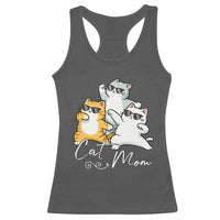 Cat Mom Racerback Tank Top Three Cool Cats with Sunglasses - Wonder Print Shop