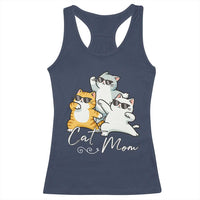 Cat Mom Racerback Tank Top Three Cool Cats with Sunglasses - Wonder Print Shop