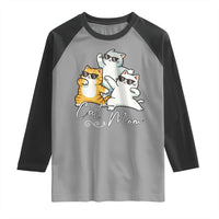 Cat Mom Raglan Shirt Three Cool Cats with Sunglasses - Wonder Print Shop