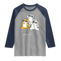 Cat Mom Raglan Shirt Three Cool Cats with Sunglasses - Wonder Print Shop
