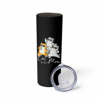 Cat Mom Skinny Tumbler Three Cool Cats with Sunglasses