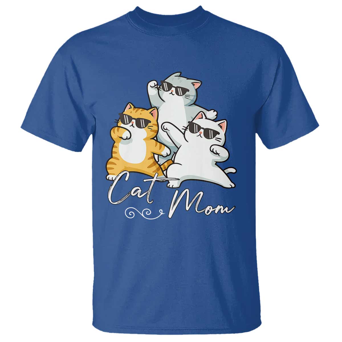 Cat Mom T Shirt Three Cool Cats with Sunglasses - Wonder Print Shop