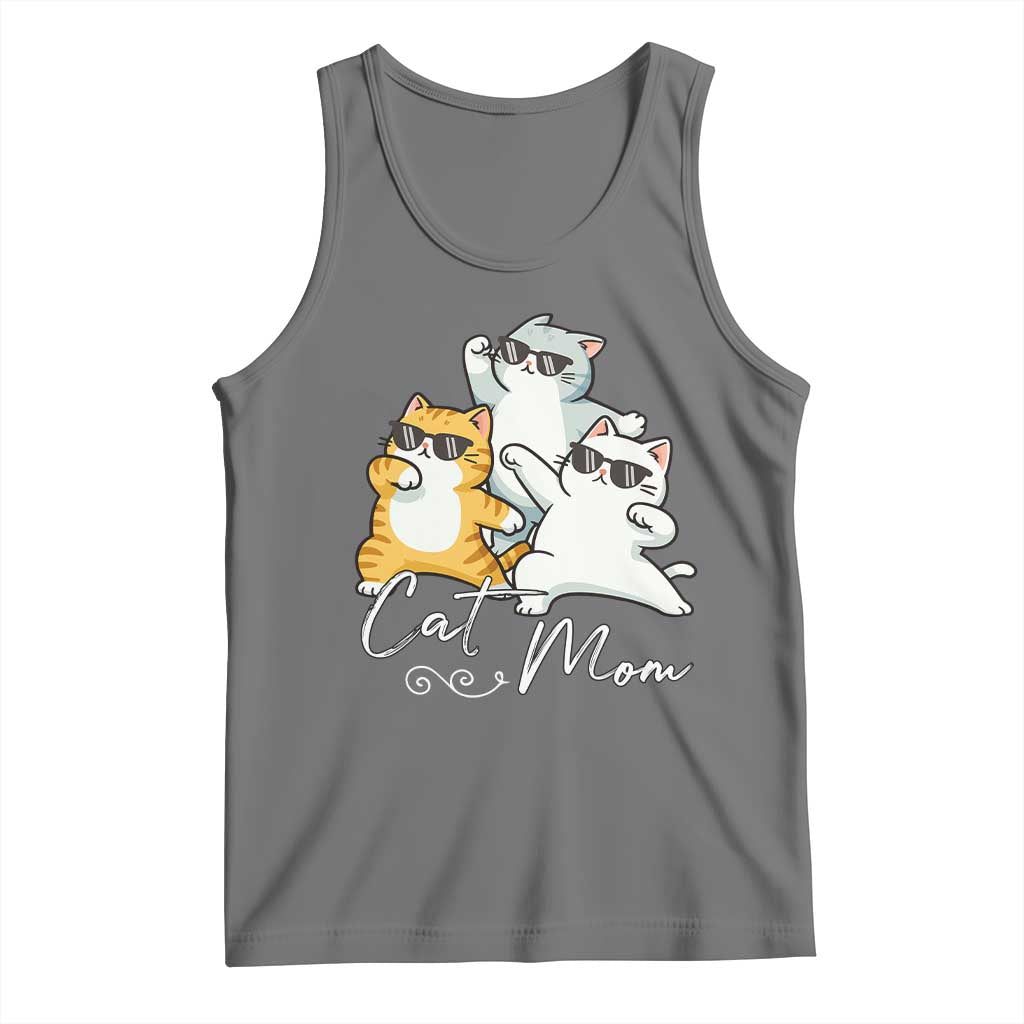 Cat Mom Tank Top Three Cool Cats with Sunglasses - Wonder Print Shop