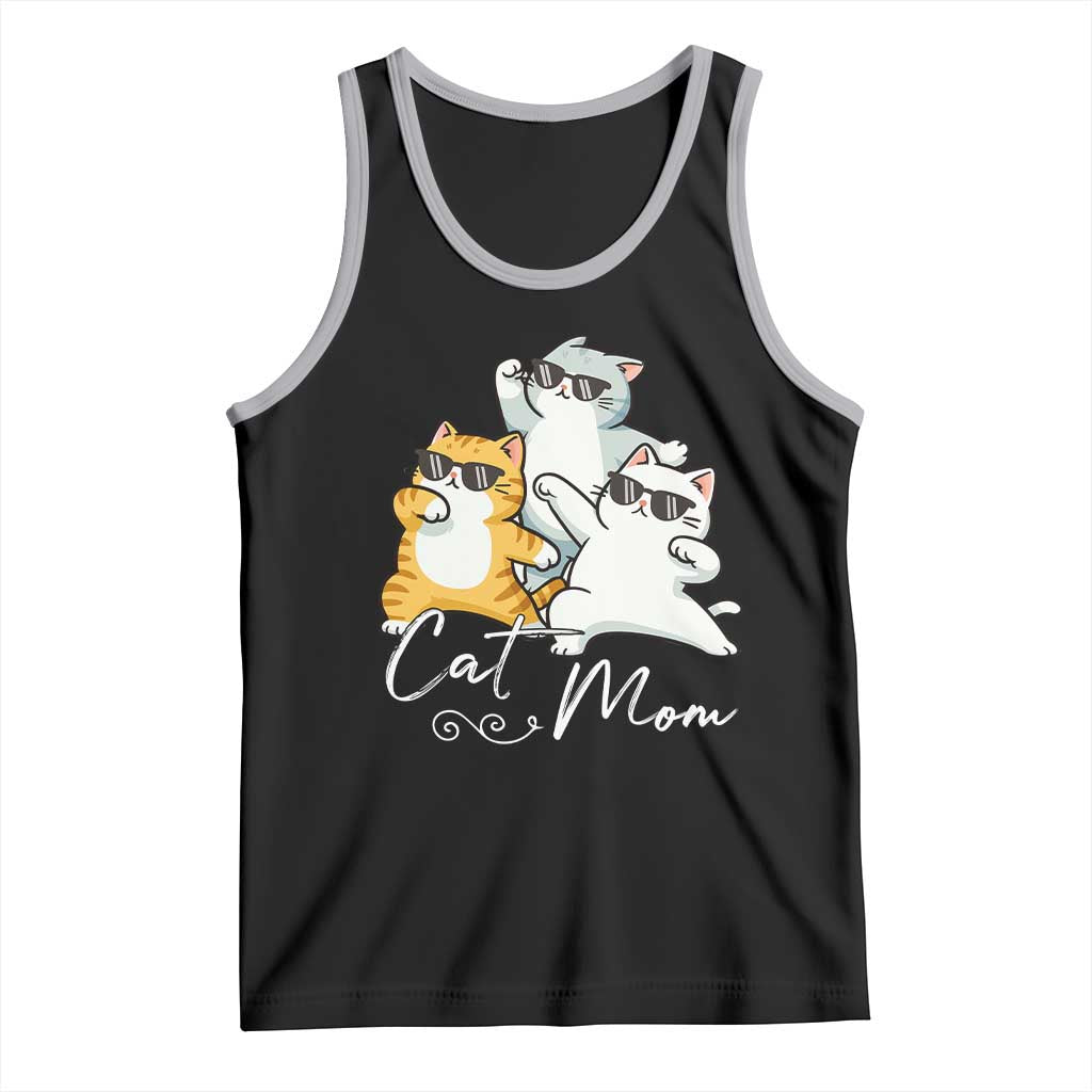 Cat Mom Tank Top Three Cool Cats with Sunglasses - Wonder Print Shop