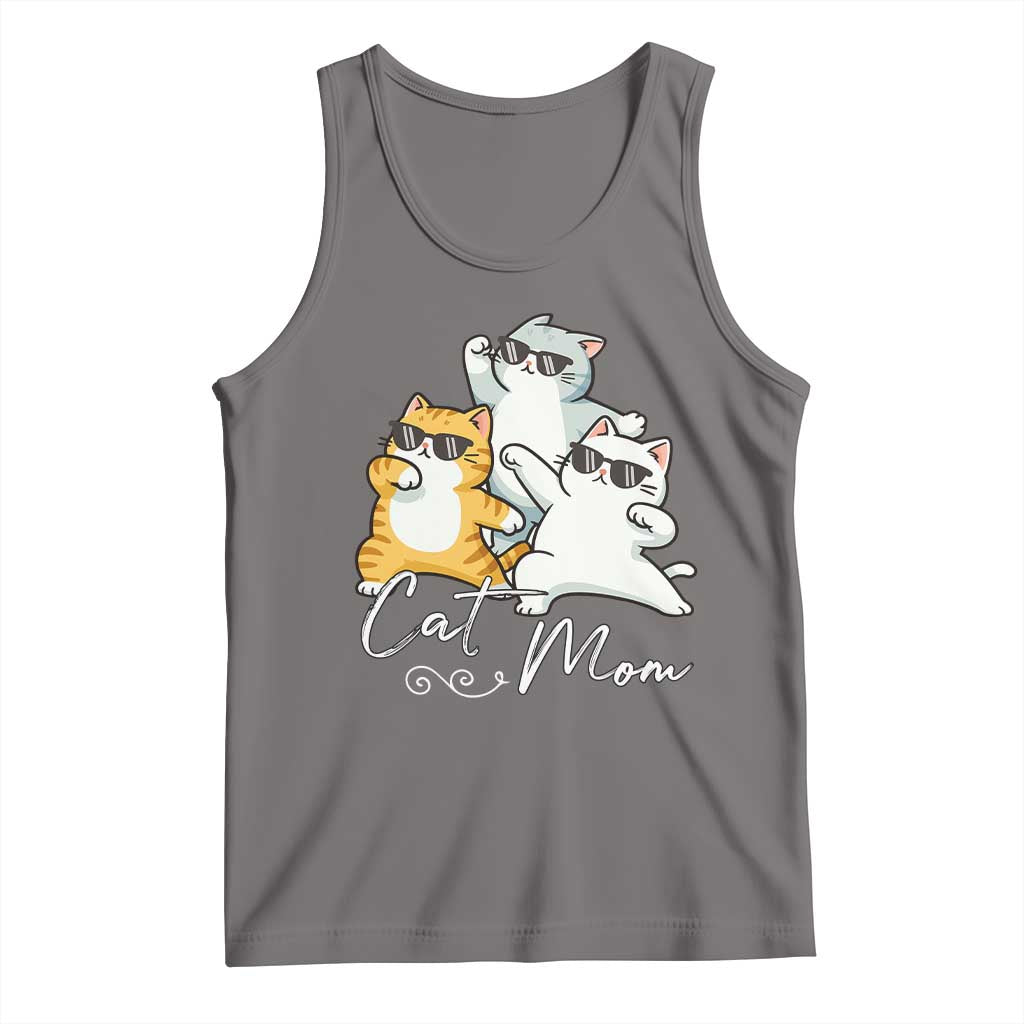 Cat Mom Tank Top Three Cool Cats with Sunglasses - Wonder Print Shop