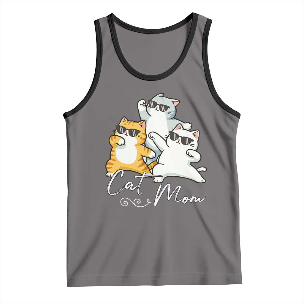 Cat Mom Tank Top Three Cool Cats with Sunglasses - Wonder Print Shop