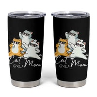 Cat Mom Tumbler Cup Three Cool Cats with Sunglasses