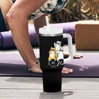 Cat Mom Tumbler With Handle Three Cool Cats with Sunglasses