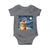 Christmas Van Gogh Cat Baby Onesie In Santa Hat Starry Night - Wonder Print Shop