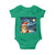 Christmas Van Gogh Cat Baby Onesie In Santa Hat Starry Night - Wonder Print Shop