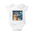 Christmas Van Gogh Cat Baby Onesie In Santa Hat Starry Night - Wonder Print Shop