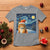 Christmas Van Gogh Cat T Shirt In Santa Hat Starry Night - Wonder Print Shop