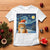 Christmas Van Gogh Cat T Shirt In Santa Hat Starry Night - Wonder Print Shop