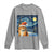Christmas Van Gogh Cat Long Sleeve Shirt In Santa Hat Starry Night - Wonder Print Shop