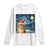 Christmas Van Gogh Cat Long Sleeve Shirt In Santa Hat Starry Night - Wonder Print Shop