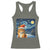 Christmas Van Gogh Cat Racerback Tank Top In Santa Hat Starry Night - Wonder Print Shop