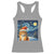 Christmas Van Gogh Cat Racerback Tank Top In Santa Hat Starry Night - Wonder Print Shop