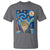 Funny Van Gogh Cat in Starry Night T Shirt - Wonder Print Shop