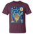 Funny Van Gogh Cat in Starry Night T Shirt - Wonder Print Shop