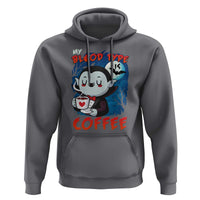 My Blood Type Is Coffee Hoodie Funny Vampire Halloween - Wonder Print Shop