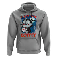 My Blood Type Is Coffee Hoodie Funny Vampire Halloween - Wonder Print Shop
