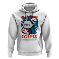 My Blood Type Is Coffee Hoodie Funny Vampire Halloween - Wonder Print Shop