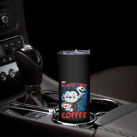 My Blood Type Is Coffee Skinny Tumbler Funny Vampire Halloween