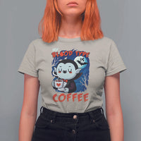 My Blood Type Is Coffee T Shirt For Women Funny Vampire Halloween - Wonder Print Shop