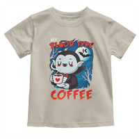 My Blood Type Is Coffee Toddler T Shirt Funny Vampire Halloween - Wonder Print Shop
