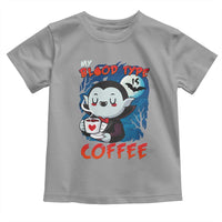 My Blood Type Is Coffee Toddler T Shirt Funny Vampire Halloween - Wonder Print Shop