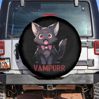 Halloween Black Vampire Cat Spare Tire Cover Vampurr Cute Kitty Lover - Wonder Print Shop