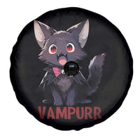 Halloween Black Vampire Cat Spare Tire Cover Vampurr Cute Kitty Lover - Wonder Print Shop